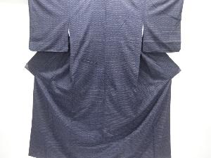 亀甲絣柄織り出し手織り紬着物